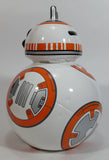 Star Wars BB-8 Droid Robot Character Orange and White Ceramic Coin Bank Collectible - Missing the plug