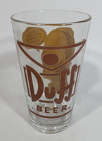 2013 The Simpsons Homer Simpson Duff Beer 'Beer... Now There's A Temporary Solution' Brown colored Glass Cup - 6" Tall