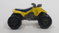 1988 Hot Wheels Suzuki Quadracer Yellow Die Cast ATV Toy Vehicle