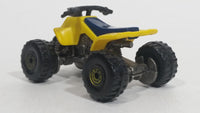1988 Hot Wheels Suzuki Quadracer Yellow Die Cast ATV Toy Vehicle