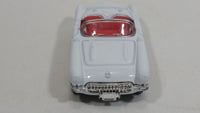 Welly 1957 Corvette Convertible No. 2054 White Die Cast Toy Classic Car Vehicle with Rubber Tires