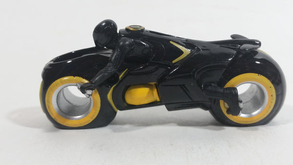 2010 Disney SML Tron Legacy Clu's Light Cycle Motorcycle Black Die Cast Toy Vehicle