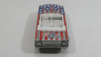 2004 Hot Wheels Star Spangled 2 '65 Mustang Convertible Stars and Stripes USA Red White and Blue Die Cast Toy Car Vehicle with Opening Hood