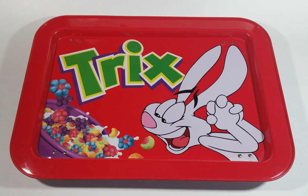 Trix Breakfast Cereal with Silly Rabbit Mascot Red Dinner Lunch Fold O ...