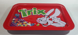 Trix Breakfast Cereal with Silly Rabbit Mascot Red Dinner Lunch Fold Out Metal TV Tray