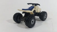 1991 Hot Wheels Suzuki Quadracer Cream White Die Cast ATV Toy Vehicle