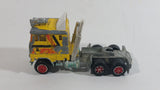 Vintage Majorette Ford Semi Rig Tractor Truck Yellow Die Cast Toy Car Vehicle