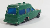 Vintage Corgi Mercedes Benz 2200 Binz Ambulance White Painted Green Die Cast Toy Car Emergency Rescue Vehicle