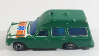 Vintage Corgi Mercedes Benz 2200 Binz Ambulance White Painted Green Die Cast Toy Car Emergency Rescue Vehicle