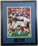 Jim Kelly Buffalo Bills NFL 1986-1996 35,467 Career Passing Yards Framed Picture 17" x 20" Football Sports Collectible