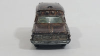Vintage 1975 Tomy Tomica Toyota Ambulance 1/70 Scale Painted Brown (Originally White) No. 40 Die Cast Toy Car Vehicle