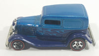 2008 Hot Wheels All Stars '32 Ford Delivery Truck Metalflake Blue Red Line Die Cast Toy Car Vehicle