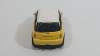 HTI BMW Mini Cooper S Yellow and White Die Cast Toy Car Vehicle