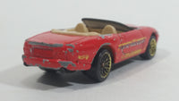1999 Hot Wheels Sugar Rush II Jaguar XK-8 Convertible Nestle 100 Grand Chocolate Bar Red Die Cast Toy Car Vehicle
