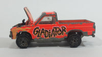 Rare Majorette Toyota Pick-up Truck 4x4 Neon Orange Gladiator No. 292 Die Cast Toy Car Vehicle with Opening Hood