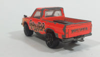 Rare Majorette Toyota Pick-up Truck 4x4 Neon Orange Gladiator No. 292 Die Cast Toy Car Vehicle with Opening Hood