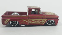 2013 Hot Wheels Showroom Hot Trucks Custom '62 Chevy Truck Satin Red Die Cast Toy Car Vehicle