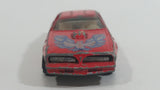 Vintage Yatming Pontiac Trans-Am Firebird Red No. 1060 Die Cast Toy Muscle Car Vehicle with Opening Doors