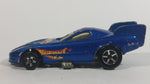 1997 Hot Wheels First Editions Pontiac Firebird Funny Car Metalflake Blue Die Cast Toy Car Vehicle