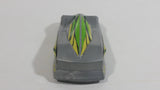 1999 Hot Wheels Buggin' Out Shadow Jet II Silver Plastic Body Die Cast Toy Car Vehicle