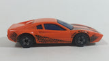 HTF 1996 Hot Wheels G-Force Ferrari 328 GTB Orange Plastic Body Die Cast Toy Car Vehicle