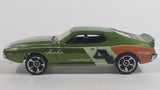 2010 Hot Wheels Muscle Mania AMC Javelin AMX Dark Lime Green Die Cast Toy Muscle Car Vehicle