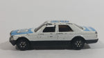 Yatming No. 820 Mercedes Benz 380SEL Super Runner #20 White Blue Die Cast Toy Car Vehicle