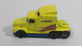 1999 Hot Wheels Race Team Crew '76 Big Rig Semi Tractor Truck Yellow Die Cast Toy Car Vehicle