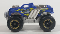 Zuru Metal Machines Monster Truck Blue and Chrome Die Cast Toy Car Vehicle