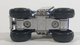 Zuru Metal Machines Monster Truck Blue and Chrome Die Cast Toy Car Vehicle