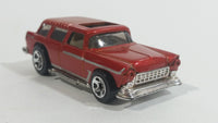 2010 Hot Wheels Hot Auctions Chevy Nomad Metalflake Dark Red Die Cast Toy Station Wagon Car Vehicle