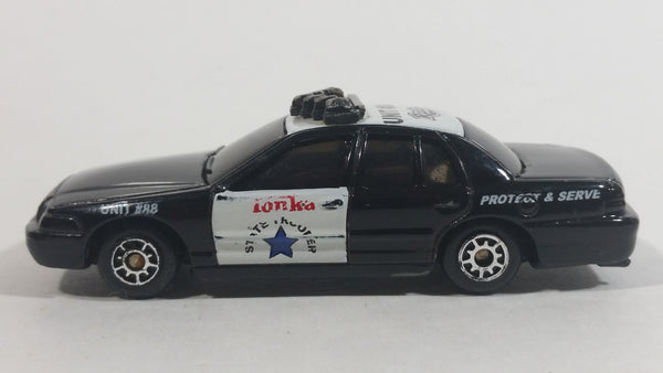 2000 Maisto Tonka Ford Interceptor Unit #88 Radio Black and White Die Cast Toy Police Officer Cop Vehicle
