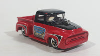 2015 Hot Wheels Road Trippin' Custom '56 Ford Truck Pan American Highway Red and Black Die Cast Toy Car Vehicle