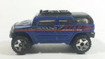 2004 Hot Wheels First Editions Rockster Blue Hummer Style Die Cast Toy Car Vehicle