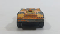 Vintage Corgi Juniors Growlers Marcos XP Orange Yellow Die Cast Toy Car Vehicle Made in Gt. Britain