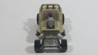 2010 Hot Wheels Race World Jungle Custom '42 Jeep CJ-2A Beige Tan Die Cast Toy Car Vehicle