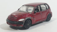 Motor Max Super Wheels Chrysler PT Cruiser No. 6016 Dark Red Die Cast Toy Car Vehicle