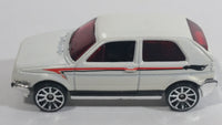 2009 Hot Wheels VW Golf GTI White Die Cast Toy Car Vehicle