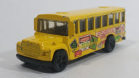 1998 Hot Wheels Mixed Signals School Bus Yellow Die Cast Toy Car Vehicle