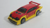 2010 Hot Wheels Hot Tunerz Flight 03 Red with Yellow Trim Die Cast Toy Car Vehicle