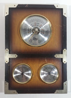 Vintage Lehar Barometer, Thermometer, Hyrgrometer Wood Boxed Weather Station Made in Japan