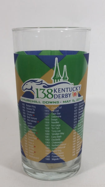 2012 138th Kentucky Derby Churchill Downs Horse Racing 12 oz. Glass Cup Official Product