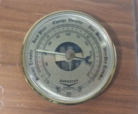 Barostar Laser Engraved Wood Weather Station Barometer Humidity
