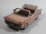 Chevy Bel Air Convertible Pressed Steel Light Salmon Pink Hand Painted Decorative Classic Car Model 11 1/2" Long