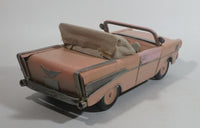 Chevy Bel Air Convertible Pressed Steel Light Salmon Pink Hand Painted Decorative Classic Car Model 11 1/2" Long