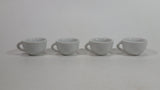Set of 4 Small Tiny Miniature Children's Kids Tea Cups With Pink Floral Decor