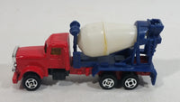 Unknown Brand Red Blue White Cement Mixer Truck Die Cast Toy Car Vehicle