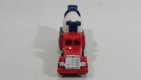 Unknown Brand Red Blue White Cement Mixer Truck Die Cast Toy Car Vehicle