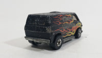 Vintage 1977 Hot Wheels Flying Colors Super Van Enamel Black Die Cast Toy Car Vehicle BW - Hong Kong