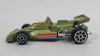 Rare HTF Vintage TinToys McLaren M19 Olive Green "14" W.T. 714 Firestone Die Cast Toy Race Car Vehicle - Hong Kong